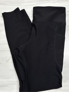 Black  Active Leggings with Side Pocket
